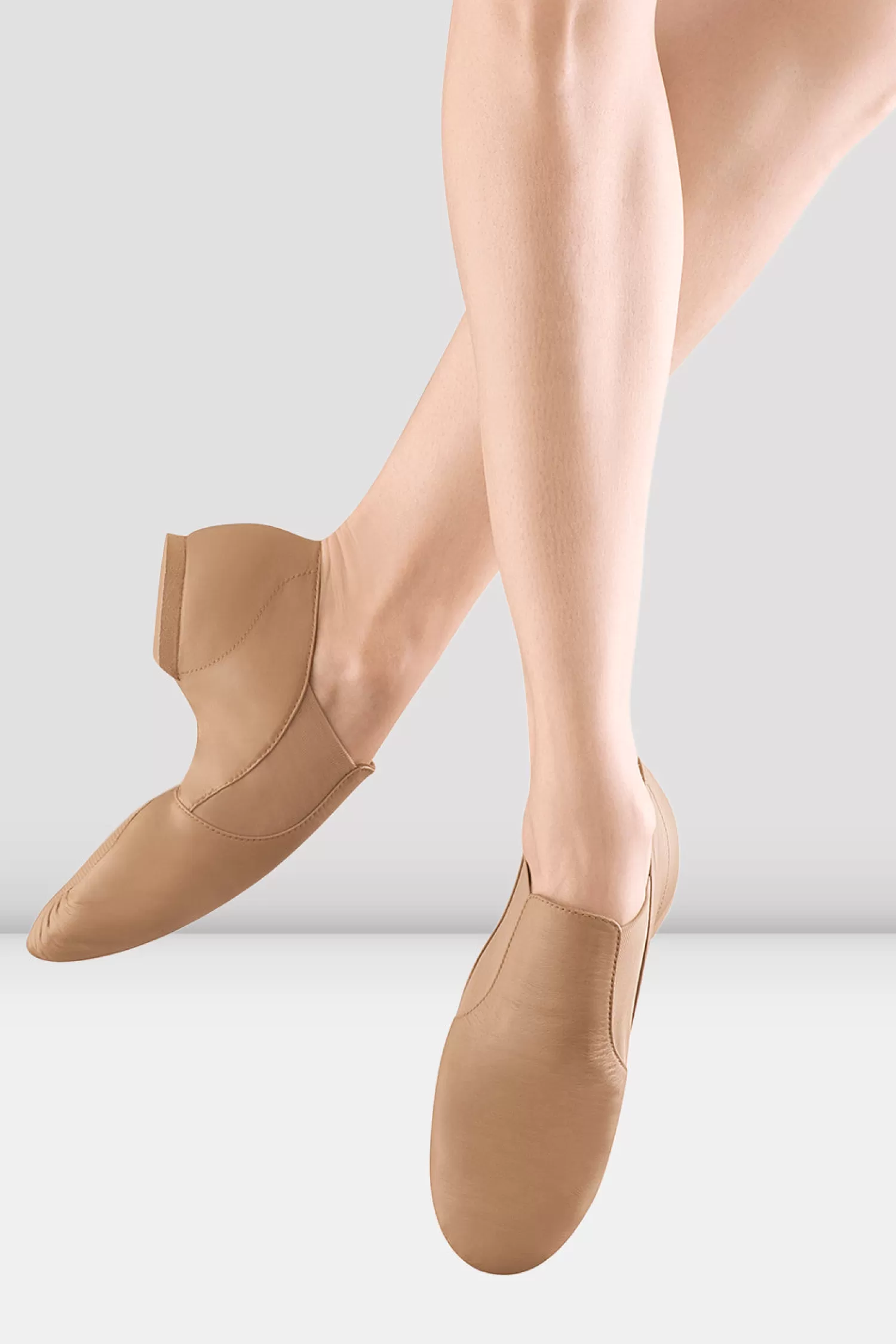 Bloch Childrens Leather Elasta Jazz Booties^ Jazz