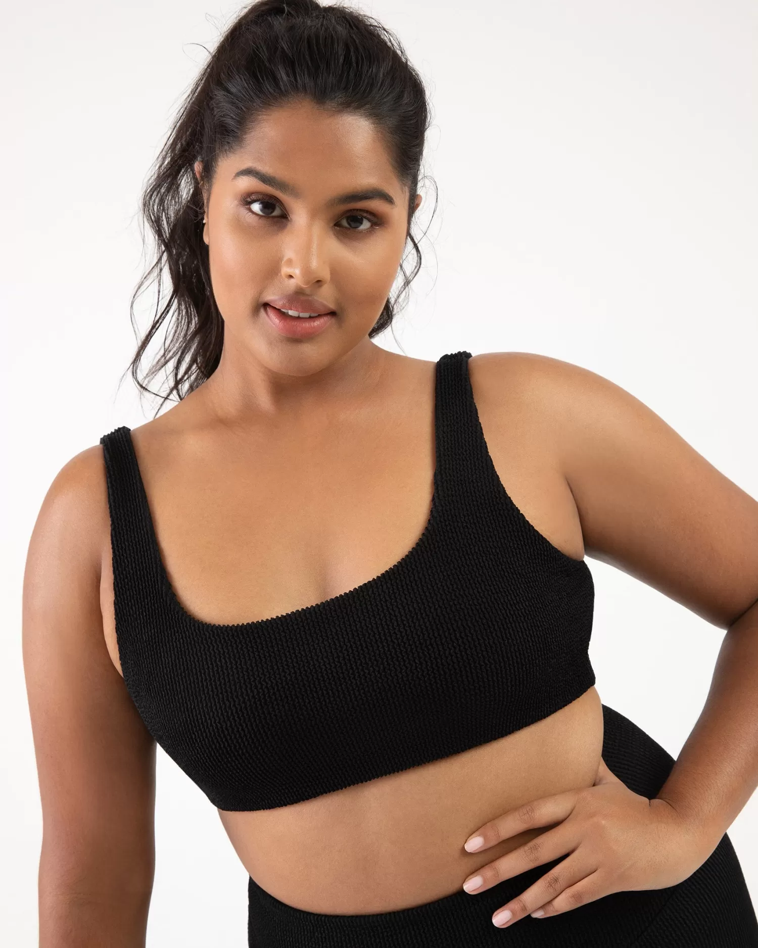 Bloch Crinkle Square Neck Bra^ Tops | Sports Bras