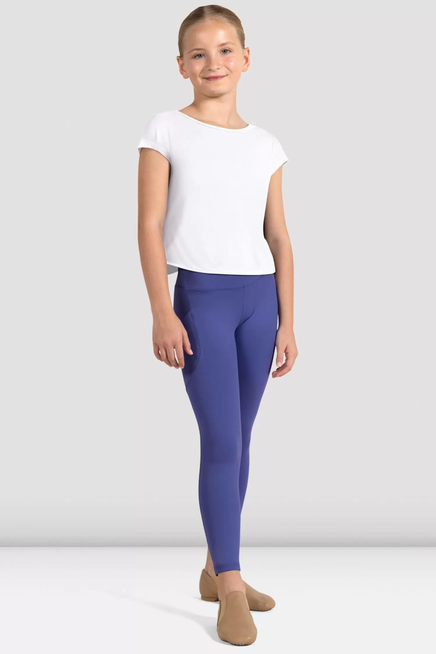 Bloch Girls Akari V Back Top^ Tops | Girls Bloch Petite Fleurs Collection