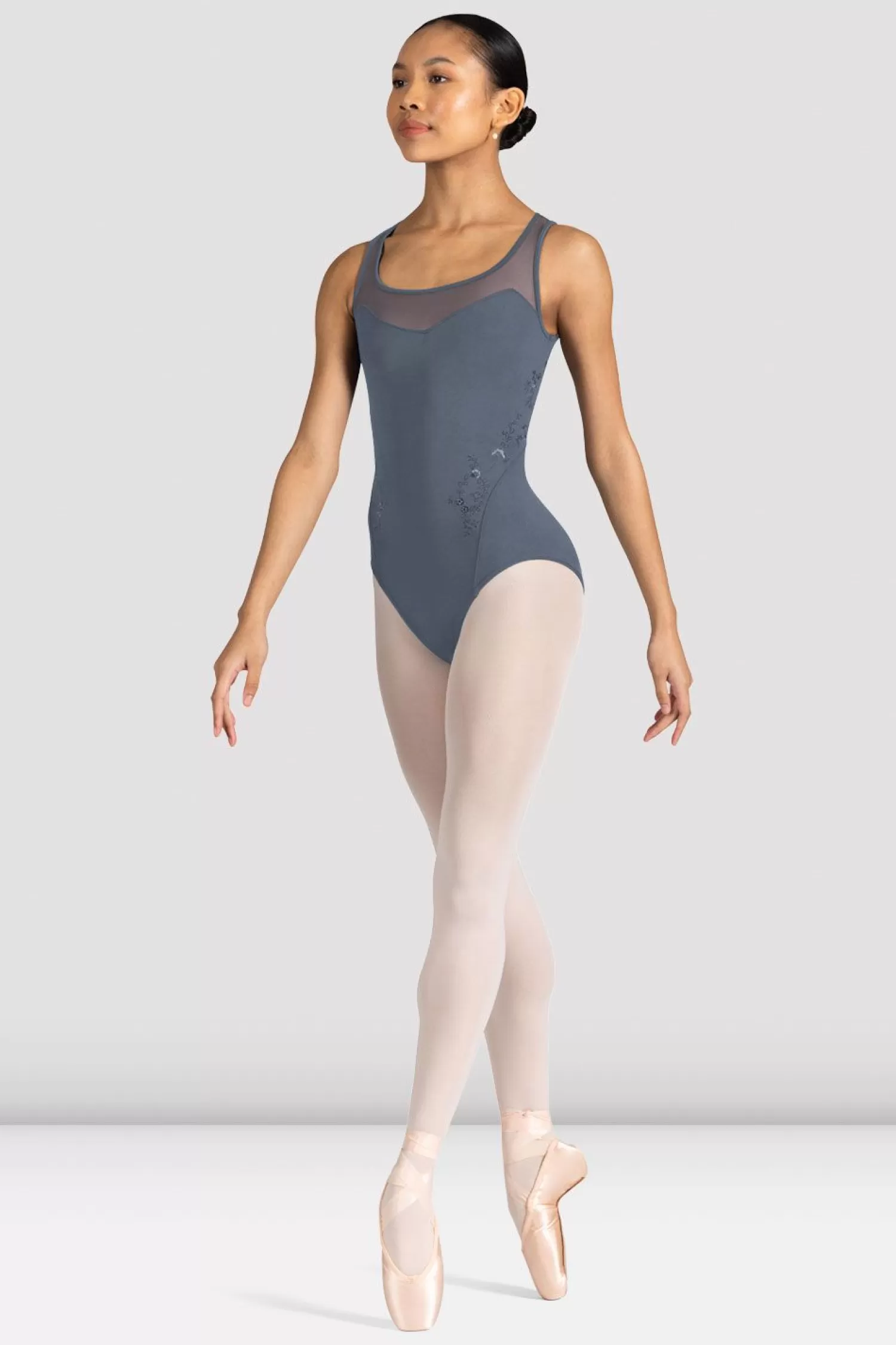 Bloch Ladies Azalea Floral Mesh Back Leotard^ Leotards | Bloch Fleurs Collection